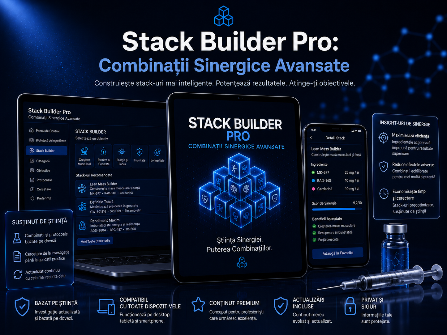 Stack Builder Pro: Combinații sinergice avansate|RUM