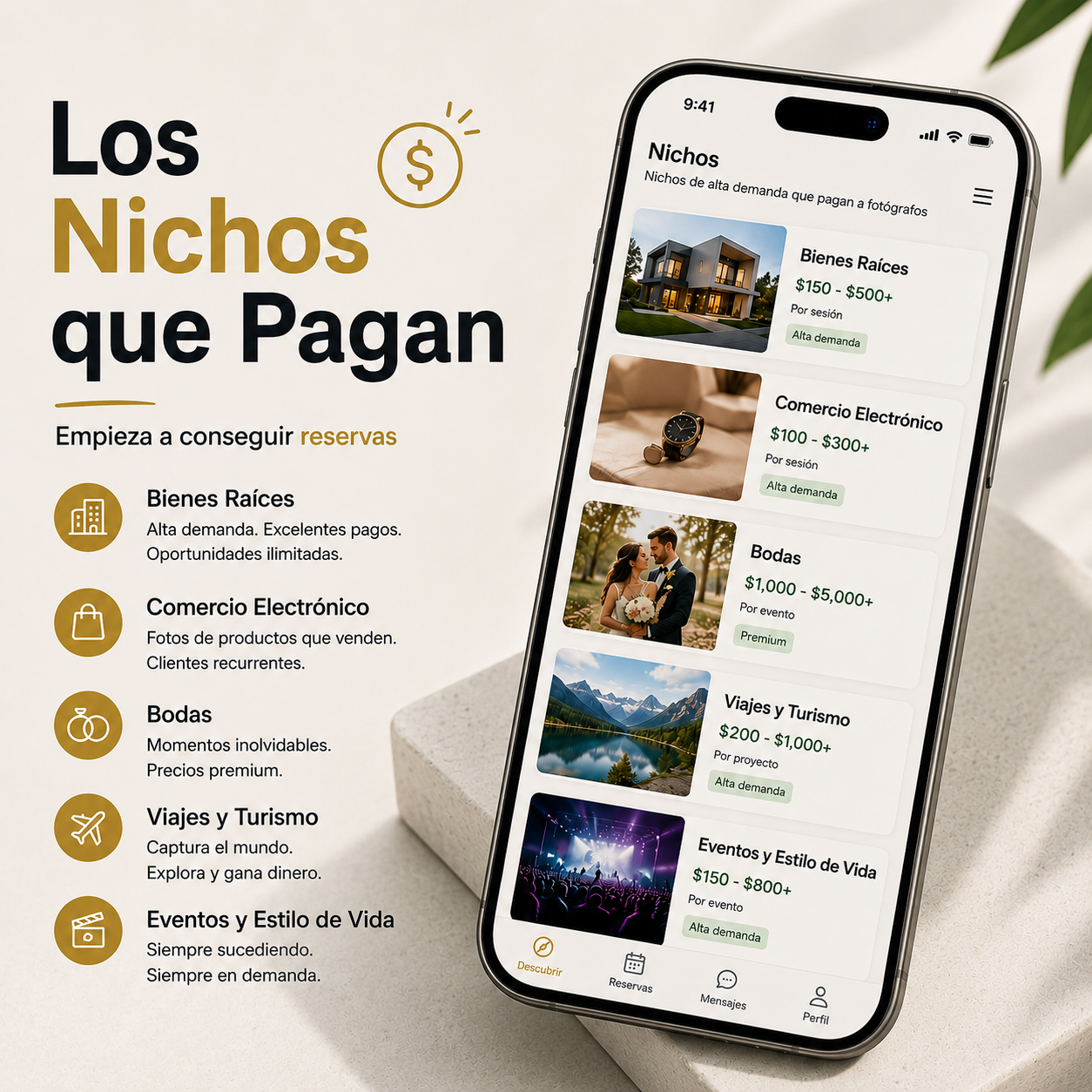 Los Nichos que Pagan — Empieza a cobrar por tus fotos