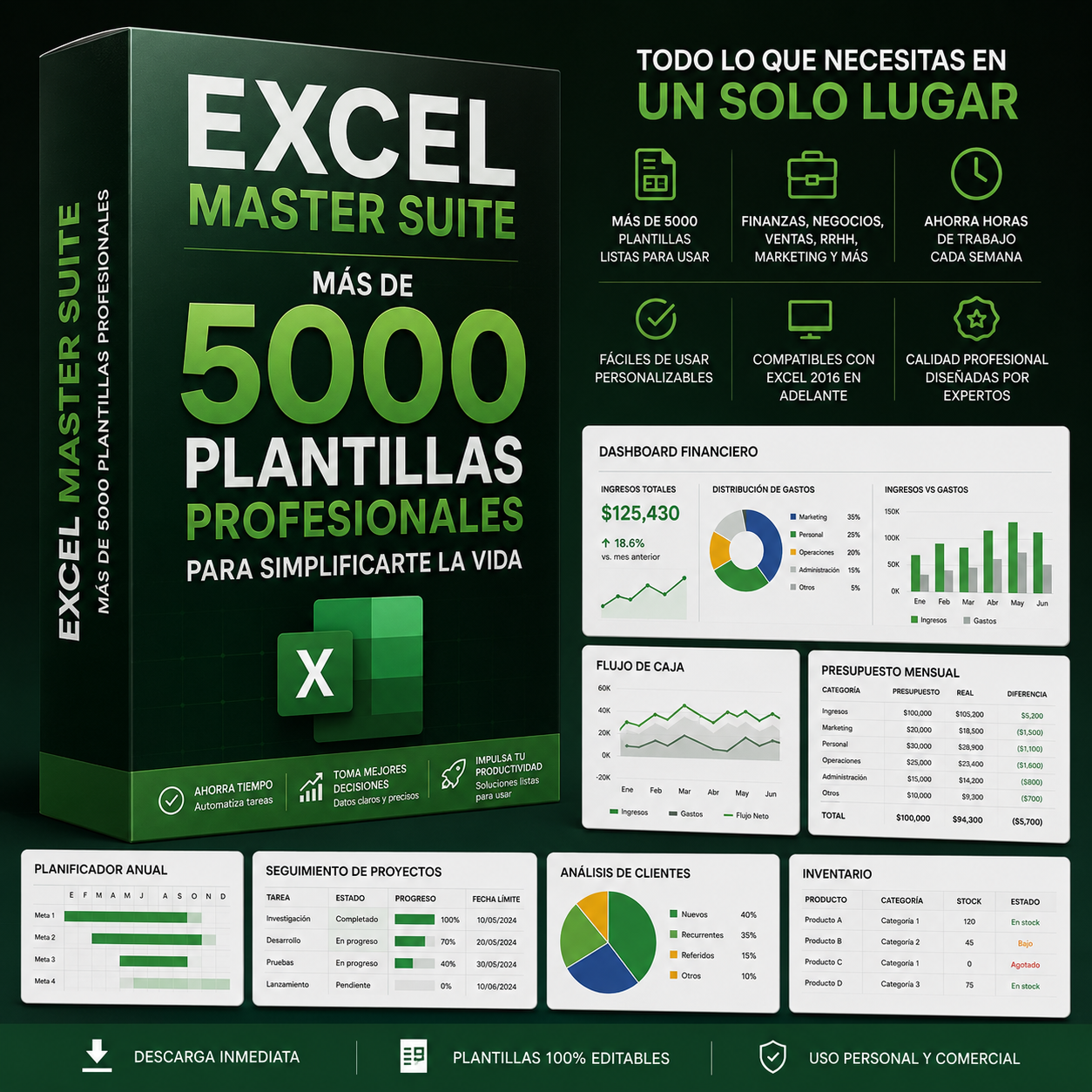 Excel Master Suite: más de 5000 plantillas profesionales para simplificarte la vida