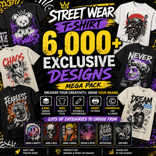 Pack StreetWear +6.000 exclusive designs