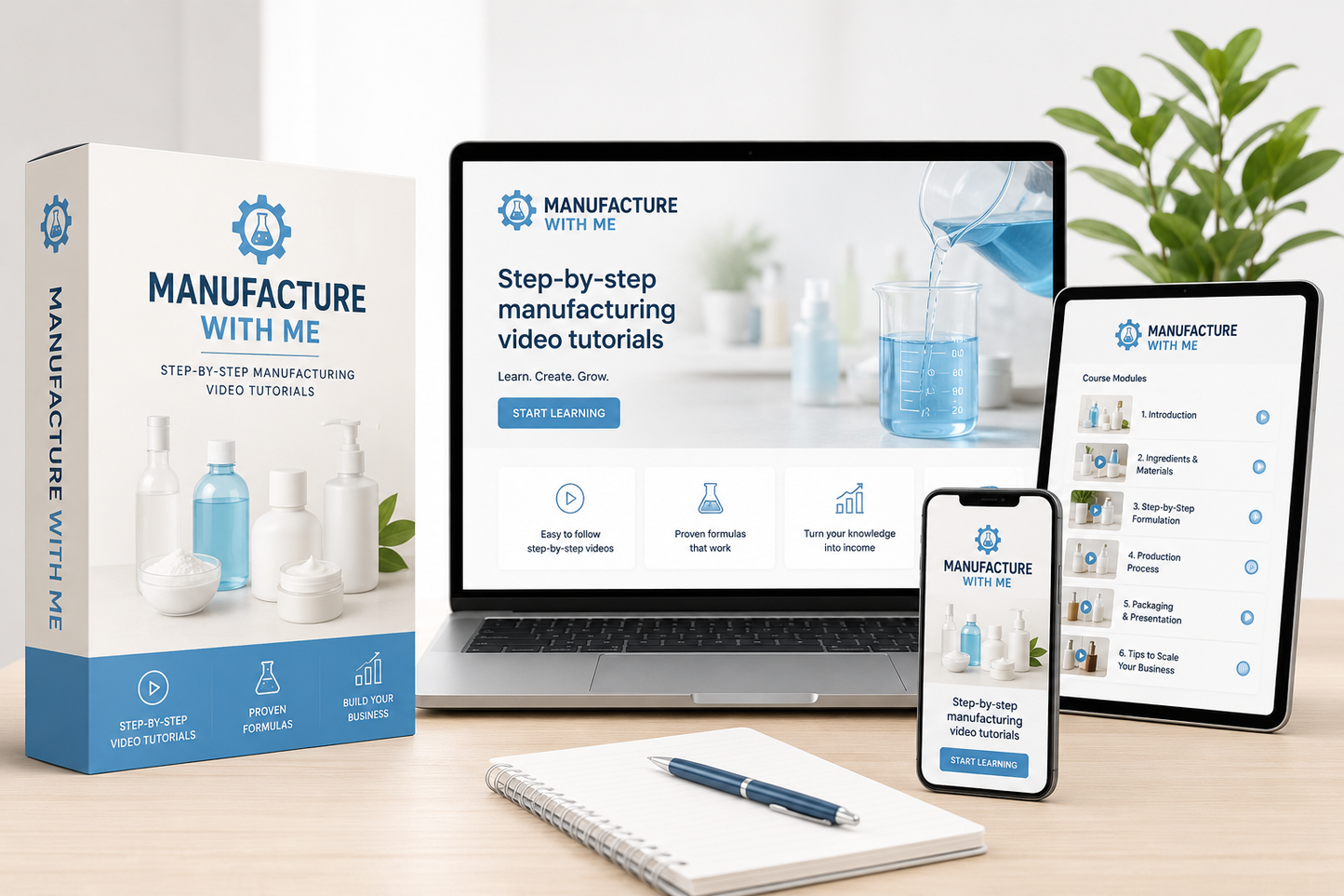 Manufacture with Me — Step-by-Step Video Manufacturing Tutorials
