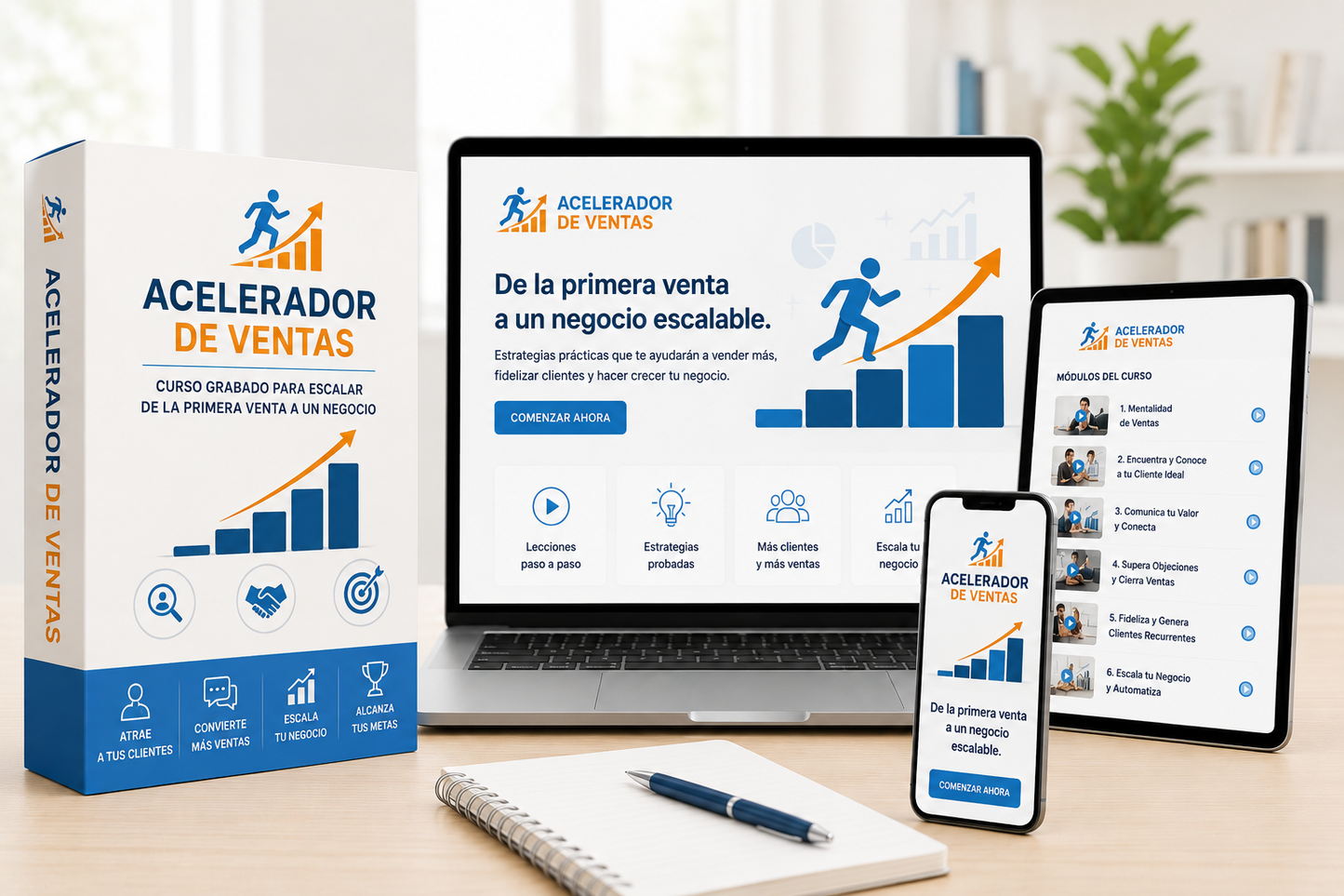 Acelerador de Ventas — De tu primera venta a un negocio que escala