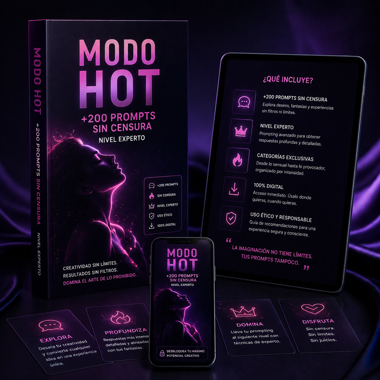 MODO HOT — +200 Prompts Sin Censura Nivel Experto