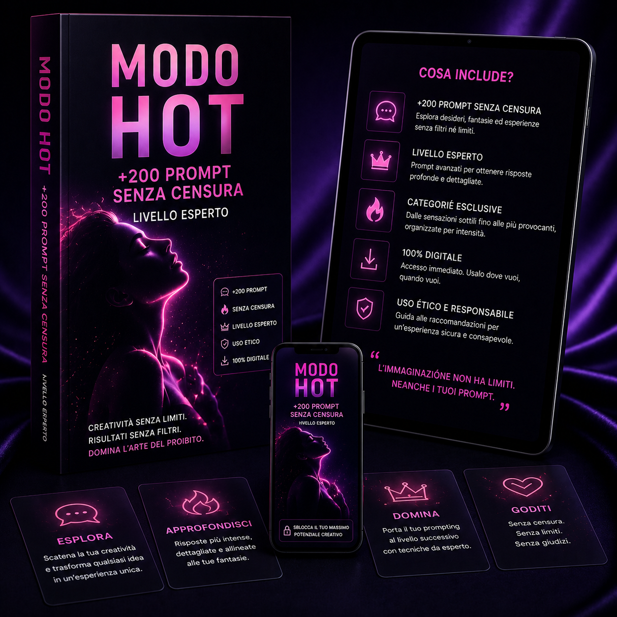 MODALITÀ HOT — +200 Prompt Senza Censura Livello Esperto
